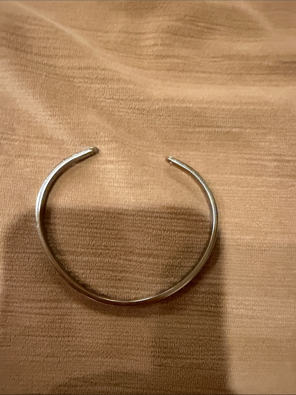 Classic Silver Open Cuff Bracelet - Women Jewelry “Silence is Golden”